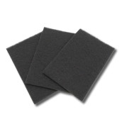 Lot de 3 filtres charbon + fixations AK550AE1  305X200  mm