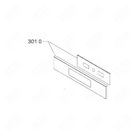 PANNEAU DE COMMANDE PHX 97 IX FC GR CR FOUR MICRO-ONDES - 481011103450