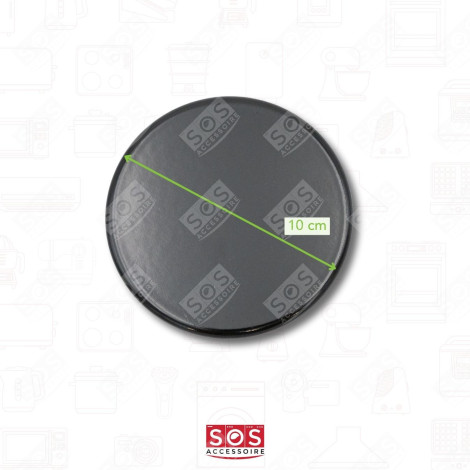 CHAPEAU BRULEUR RAPIDE NOIR DIAM.100MM PLAQUE DE CUISSON - C00052931, 482000026824