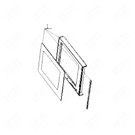 ASSEMBLAGE DU CADRE DE PORTE POUR LE SER FOUR MICRO-ONDES - C00554823