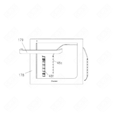VITRE DE PORTE  EXTÉRIEURE (REPÈRE 178) FOUR, CUISINIÈRE - 42831130