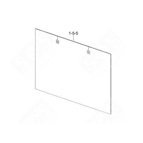 VITRE EXTÉRIEURE D'ORIGINE FOUR, CUISINIÈRE - DG64-00887A