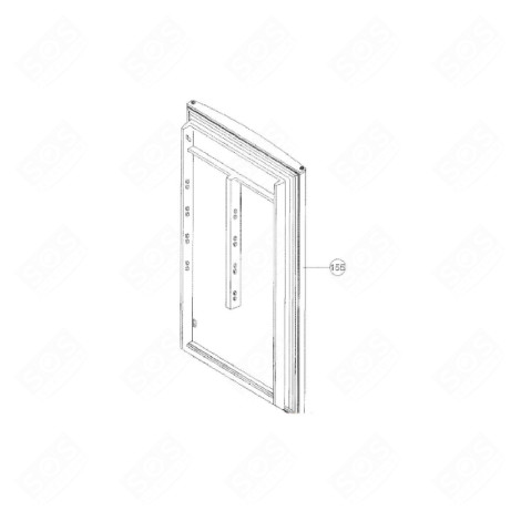 PORTE (PARTIE RÉFRIGÉRATEUR)  D'ORIGINE FRIGO, RÉFRIGÉRATEUR, CONGÉLATEUR - 20680376
