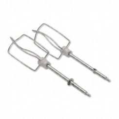 Jeu de 2 fouets a emulsionner blancs