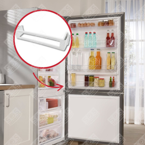 CADRE DE MAINTIEN CLAYETTE, ÉTAGÈRE VERRE   450X110X90 MM FRIGO, RÉFRIGÉRATEUR, CONGÉLATEUR - 743819800