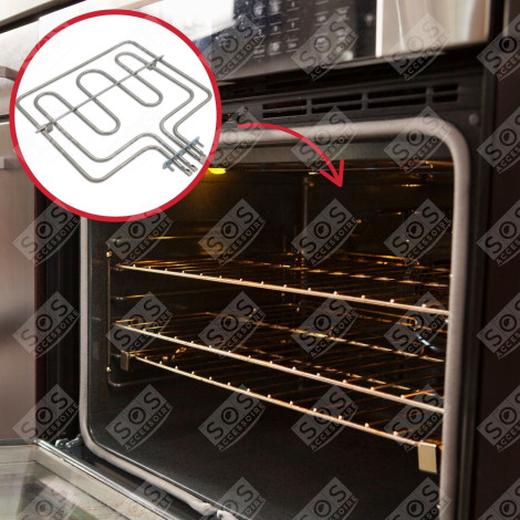 RÉSISTANCE GRILL 1750W + 800W FOUR, CUISINIÈRE - 3570355010