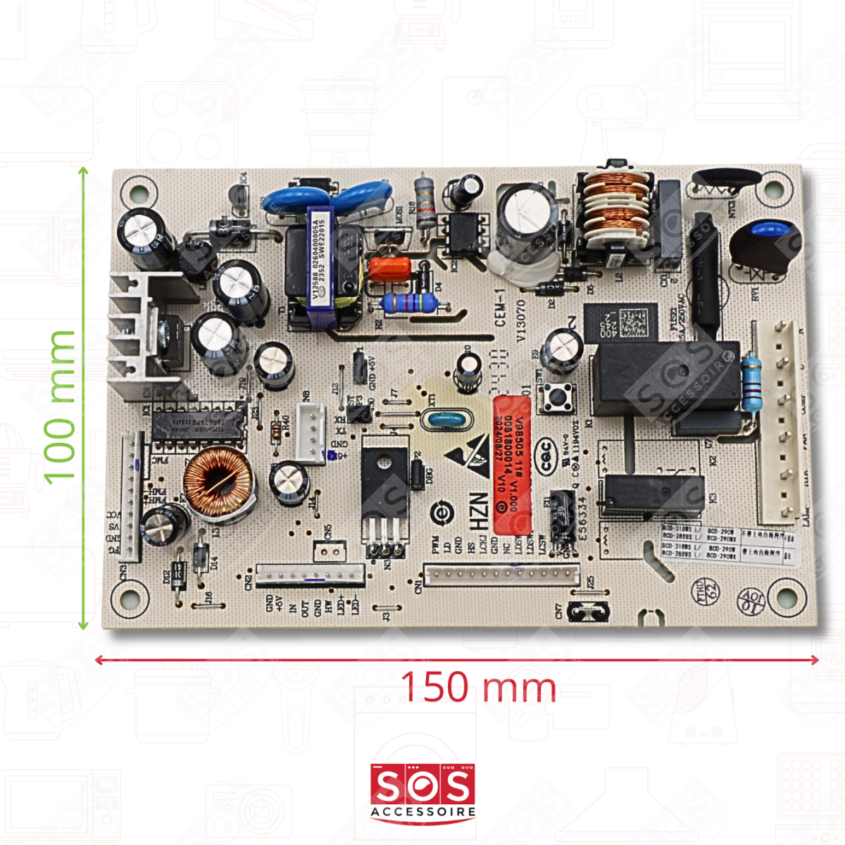Carte De Circuit Imprimé De Contrôle De Réfrigérateur, Carte De Circuit Imprime De Controle De Refrigerateur Carte De Circuit Imprime Dinverseur~p138391983