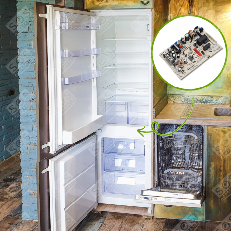 MODULE ÉLECTRONIQUE  D'ORIGINE FRIGO, RÉFRIGÉRATEUR, CONGÉLATEUR - 0061800014