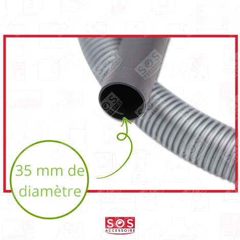 TUYAU, FLEXIBLE AVEC POIGNÉE COMPATIBLE ASPIRATEUR - 7330630