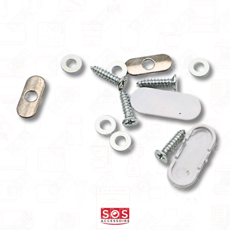 LOT DE 2 POIGNÉES DE PORTE FRIGO, RÉFRIGÉRATEUR, CONGÉLATEUR - 00369542