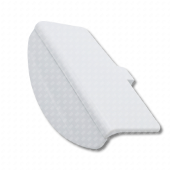 Poignée de porte à dépression blanche