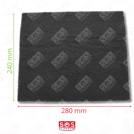 LOT 2 FILTRES CHARBON (TYPE 31) 285X245X11 MM HOTTE - CFW031 484000008787