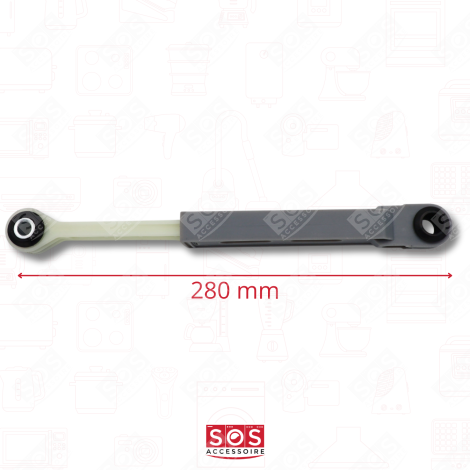 LOT DE 2 AMORTISSEURS COMPATIBLES MACHINE À LAVER, LAVE-LINGE - 00742719, 00673541