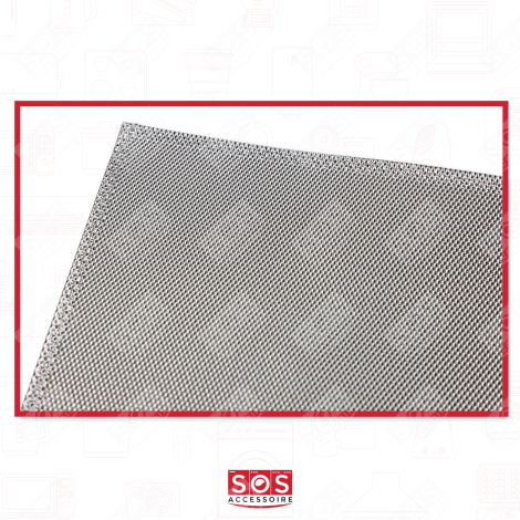 FILTRE MÉTAL ANTI GRAISSE (À L'UNITÉ)   445X290X2,5 MM HOTTE - 00460117