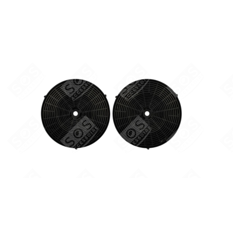 FILTRE CHARBON TYPE MCFE21 - (2 PCS) D'ORIGINE HOTTE - 9029801496