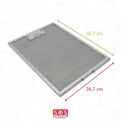 Filtre métallique à graisse 247X327mm