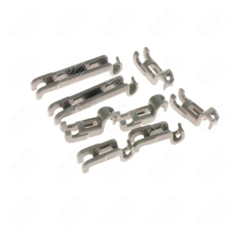 CLIPS FIXATION TIGES RABATTABLES  PANIER INFÉRIEUR X8 D'ORIGINE LAVE-VAISSELLE - 00611472