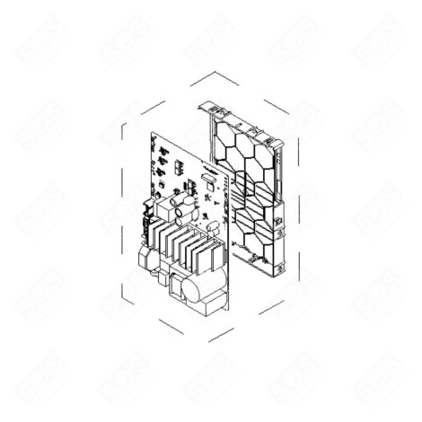 CARTE ÉLECTRONIQUE, MODULE DE PUISSANCE MACHINE À LAVER, LAVE-LINGE - 12041671