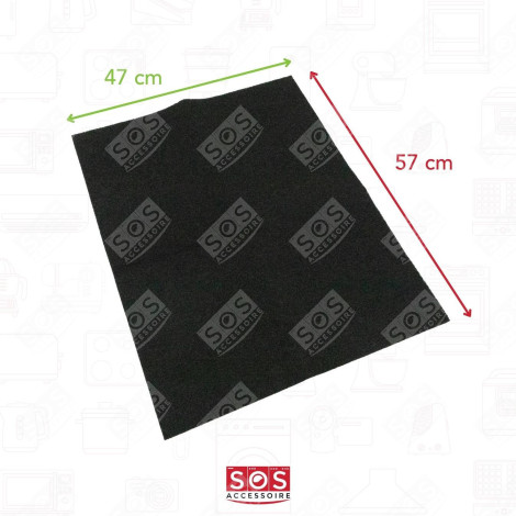 FILTRE UNIVERSEL AVEC CHARBON ACTIF  570X470 MM HOTTE - FK021