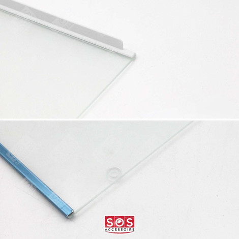 CLAYETTE, ÉTAGÈRE COMPLÈTE EN VERRE DE DESSUS DE BAC À LÉGUMES 478X391 MM FRIGO, RÉFRIGÉRATEUR, CONGÉLATEUR - 7276114