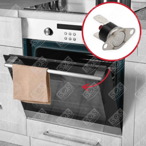 THERMOSTAT KLIXON RÉARMABLE 135° D'ORIGINE FOUR, CUISINIÈRE - 76X4155, 0024000651