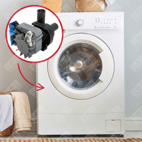 POMPE DE VIDANGE COMPATIBLE MACHINE À LAVER, LAVE-LINGE - 958663