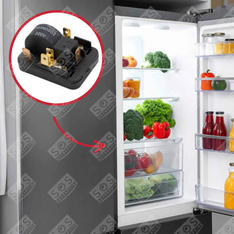 RELAIS DE DÉMARRAGE DANFOSS 103N0002 FRIGO, RÉFRIGÉRATEUR, CONGÉLATEUR - 103N0002