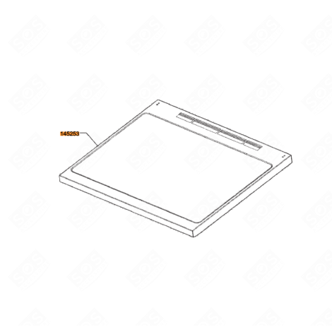 DESSUS, PLAQUE VITROCÉRAMIQUE (REPÈRE 145253) PLAQUE DE CUISSON - 685618109