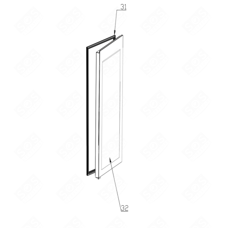 PORTE (REPÈRE 32) CAVE À VIN - 70064942
