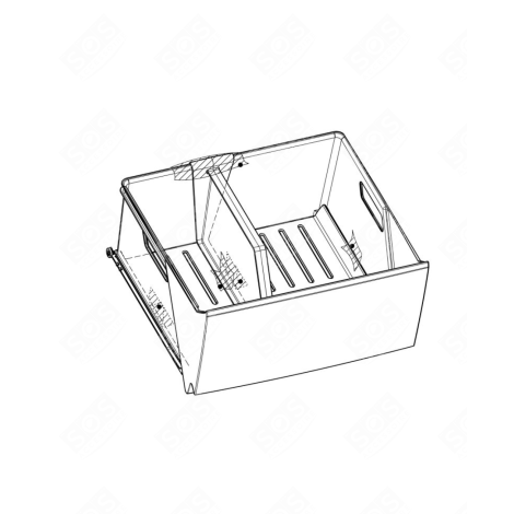 TIROIR, BAC À LÉGUMES COMPLET FRIGO, RÉFRIGÉRATEUR, CONGÉLATEUR - 2109288098