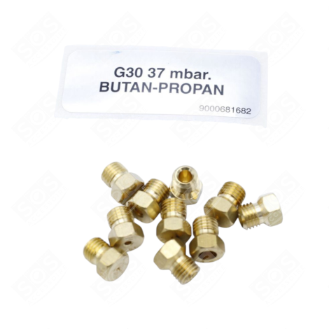 KIT INJECTEURS POUR GAZ NATUREL PLAQUE DE CUISSON - 12012012