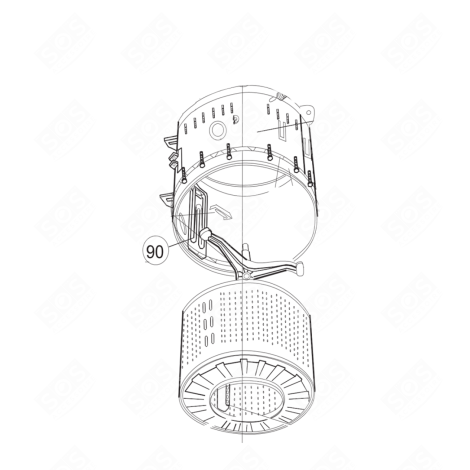 RÉSISTANCE 1800W MACHINE À LAVER, LAVE-LINGE - 73940