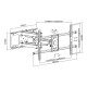 SUPPORT TV 2 BRAS D'ORIGINE TÉLÉVISION - H3290-6A