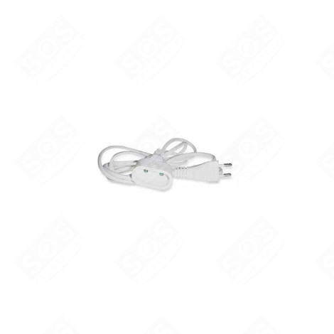 RALLONGE 2X0.75MM 3M BLANC ÉLECTRICITÉ, DOMOTIQUE - 908505