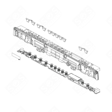 MODULE AFFICHAGE NIUS WI-FI D'ORIGINE LAVE-VAISSELLE - 14018223608/7
