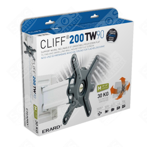 SUPPORT TV MURAL CLIFF 200TW90 TÉLÉVISION - 200TW90, 043420
