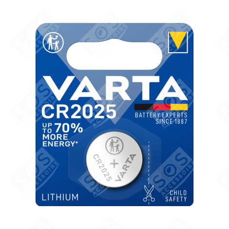 PILE BOUTON CR2025 3V ACCESSOIRES ET ENTRETIEN - 6025101401