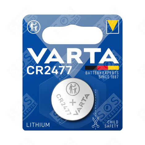 PILE LITHIUM CR2477 - 3V D'ORIGINE ACCESSOIRES ET ENTRETIEN - 6477101401