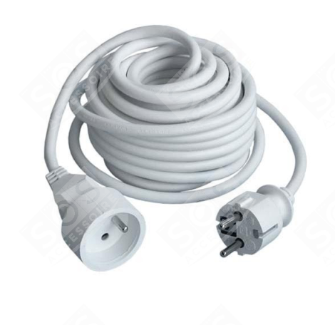 RALLONGE 10/16A 10M BLANCHE ÉLECTRICITÉ, DOMOTIQUE - 192110