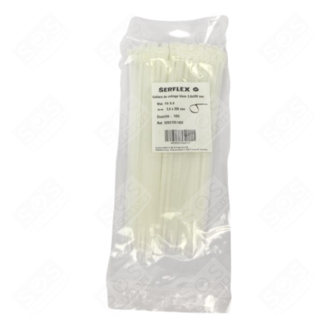 COLLIERS CABLAGE BLANC 3.6X200 ACCESSOIRES ET ENTRETIEN - 02827051402
