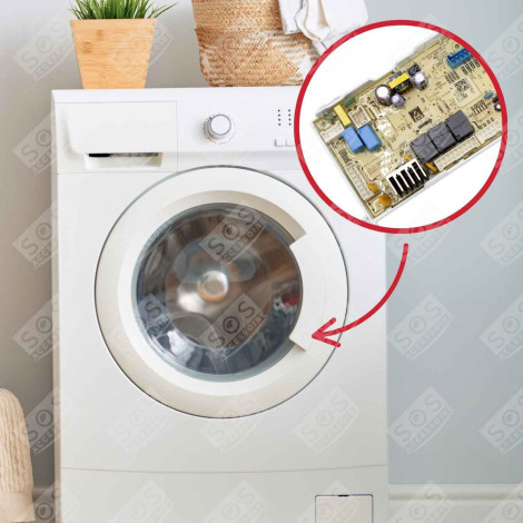 CARTE ÉLECTRONIQUE, MODULE DE COMMANDE D'ORIGINE MACHINE À LAVER, LAVE-LINGE - AS0082994