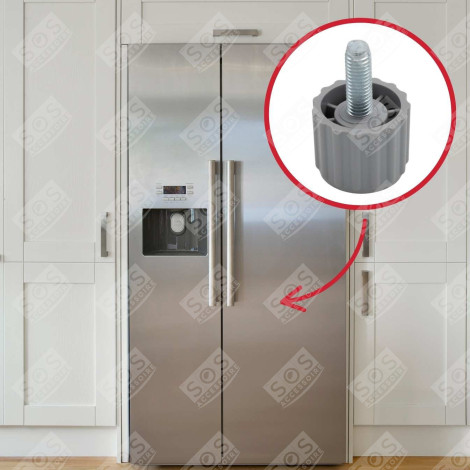 PIED RÉGLABLE D'ORIGINE FRIGO, RÉFRIGÉRATEUR, CONGÉLATEUR - AS0072000
