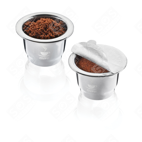 CAPSULES CAFE MOULU INOX CAFETIÈRE, MACHINE À CAFÉ - GU12721