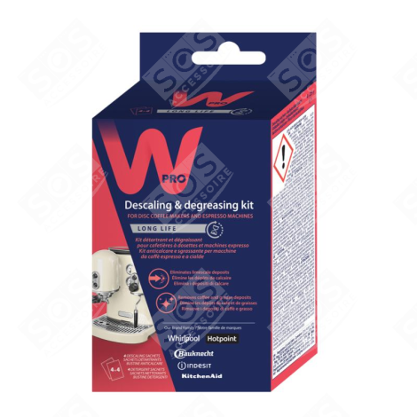 KIT DÉTARTRANT DÉGRAISSANT D'ORIGINE CAFETIÈRE, MACHINE À CAFÉ - C00859352