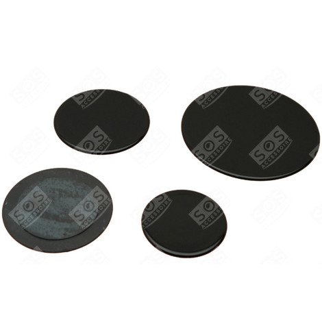 LOT DE 4 CHAPEAUX DE BRÛLEUR FOUR, CUISINIÈRE - 50247380004