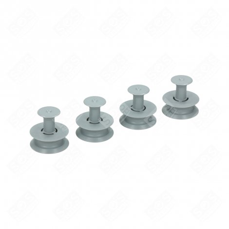 4 ROULETTES PANIER SUPÉRIEUR D'ORIGINE LAVE-VAISSELLE - 481252888113