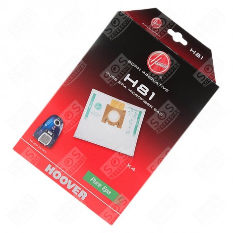 BOITE DE 4 SACS MICROFIBRE H81 D'ORIGINE ASPIRATEUR - 35601865