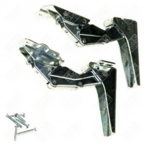 KIT CHARNIÈRES (X2) D'ORIGINE FRIGO, RÉFRIGÉRATEUR, CONGÉLATEUR - 484000000971