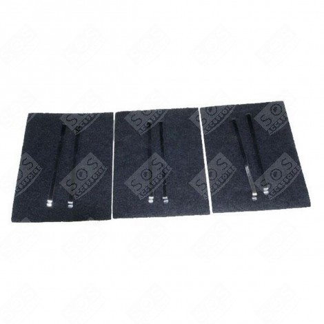 LOT DE 3 FILTRES CHARBON (KIT AK204AE1) HOTTE - 79X8361,AS0062457