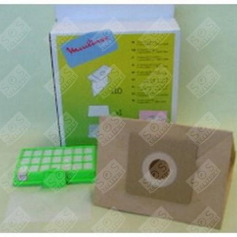 BOITE DE 10 SACS + 1 FILTRE HEPA ASPIRATEUR - MT000101